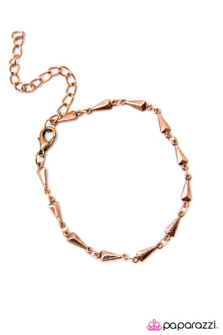 Paparazzi Accessories A Little Bit of Heaven - Copper Bracelet 
