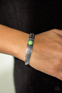 Paparazzi Accessories Singing Sahara - Green Bracelet 