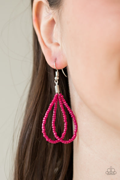 Paparazzi Accessories Bora Bombora - Pink Necklace & Earrings