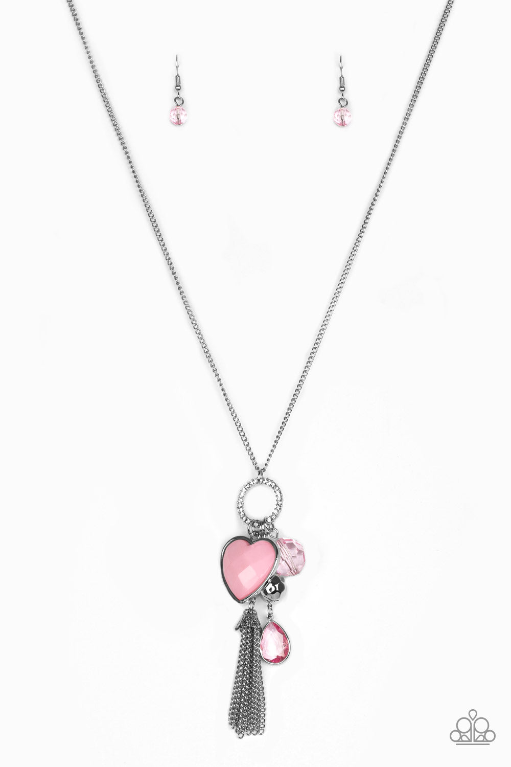 Paparazzi Haute Heartbreaker - Pink necklace