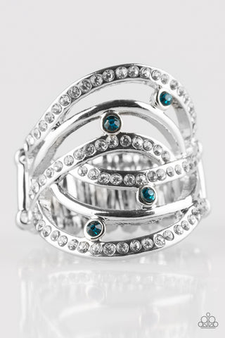 Paparazzi Accessories Cosmic Compass - Blue Ring