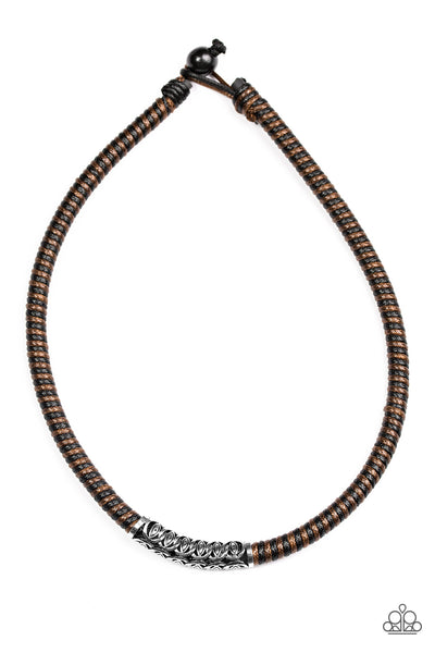 Paparazzi Accessories The Mainland - Brown Necklace 