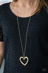 Paparazzi Accessories A Mothers Love - Gold Necklace & Earrings 