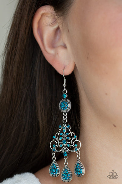 Paparazzi Accessories Royal Renovation - Blue Earrings 