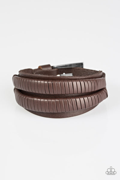 Paparazzi Accessories Highland Hiker - Brown Bracelet 