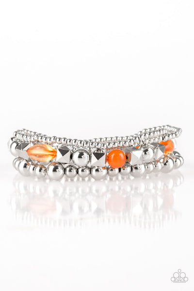 Paparazzi Accessories Babe-alicious - Orange Bracelet
