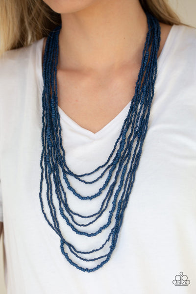 Paparazzi Accessories Totally Tonga - Blue Necklace & Earrings 