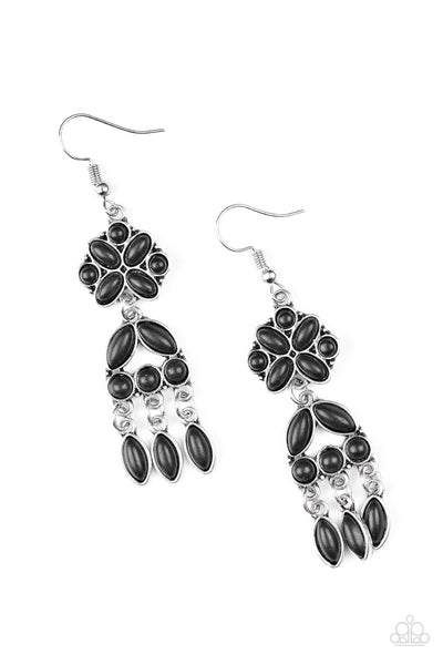 Paparazzi Accessories Which Way West - Black Earrings 