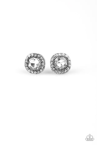 Paparazzi Accessories Latest Luxury - White Earrings 