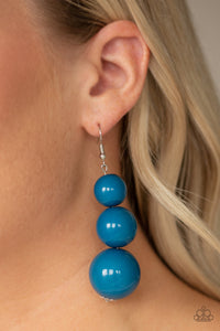 Paparazzi Accessories Material World - Blue Earrings 