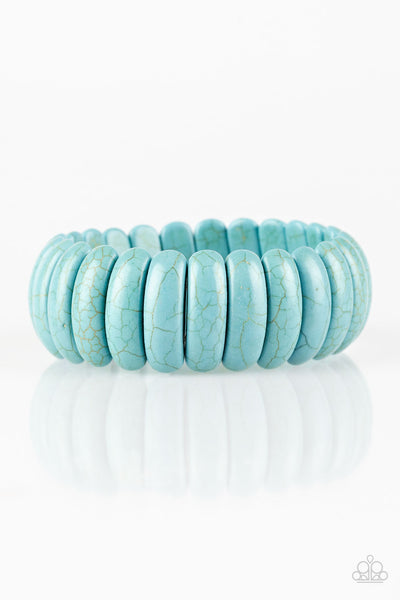 Paparazzi Accessories Peacefully Primal - Blue Bracelet