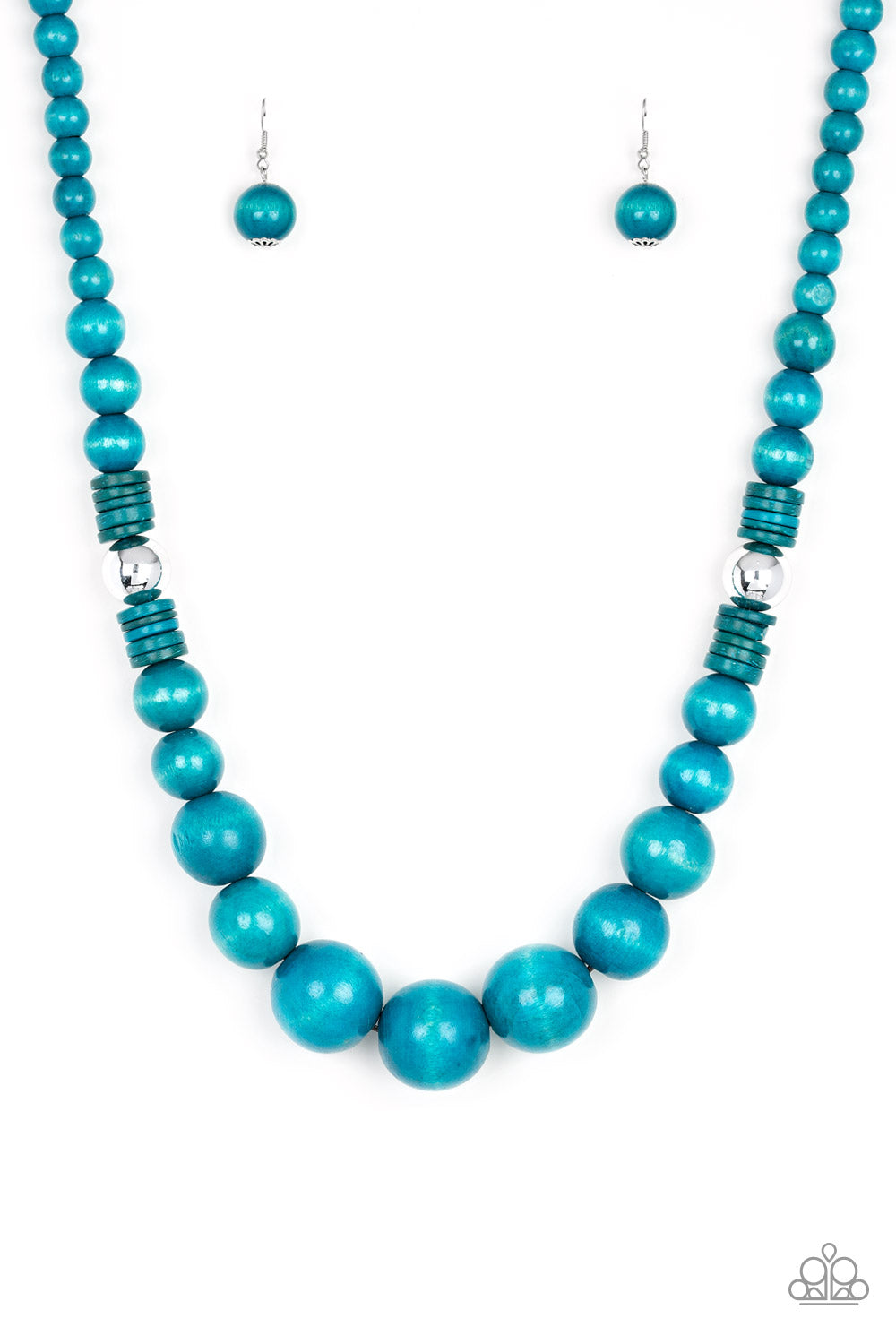 Paparazzi Accessories Panama Panorama - Blue Necklace & Earrings 