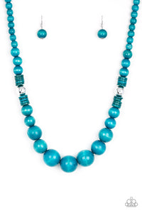 Paparazzi Accessories Panama Panorama - Blue Necklace & Earrings 
