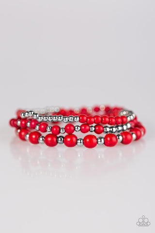 Paparazzi Accessories Anasazi Desert - Red Bracelet 