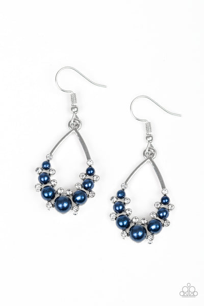 Paparazzi Accessories Fancy First - Blue Earrings 