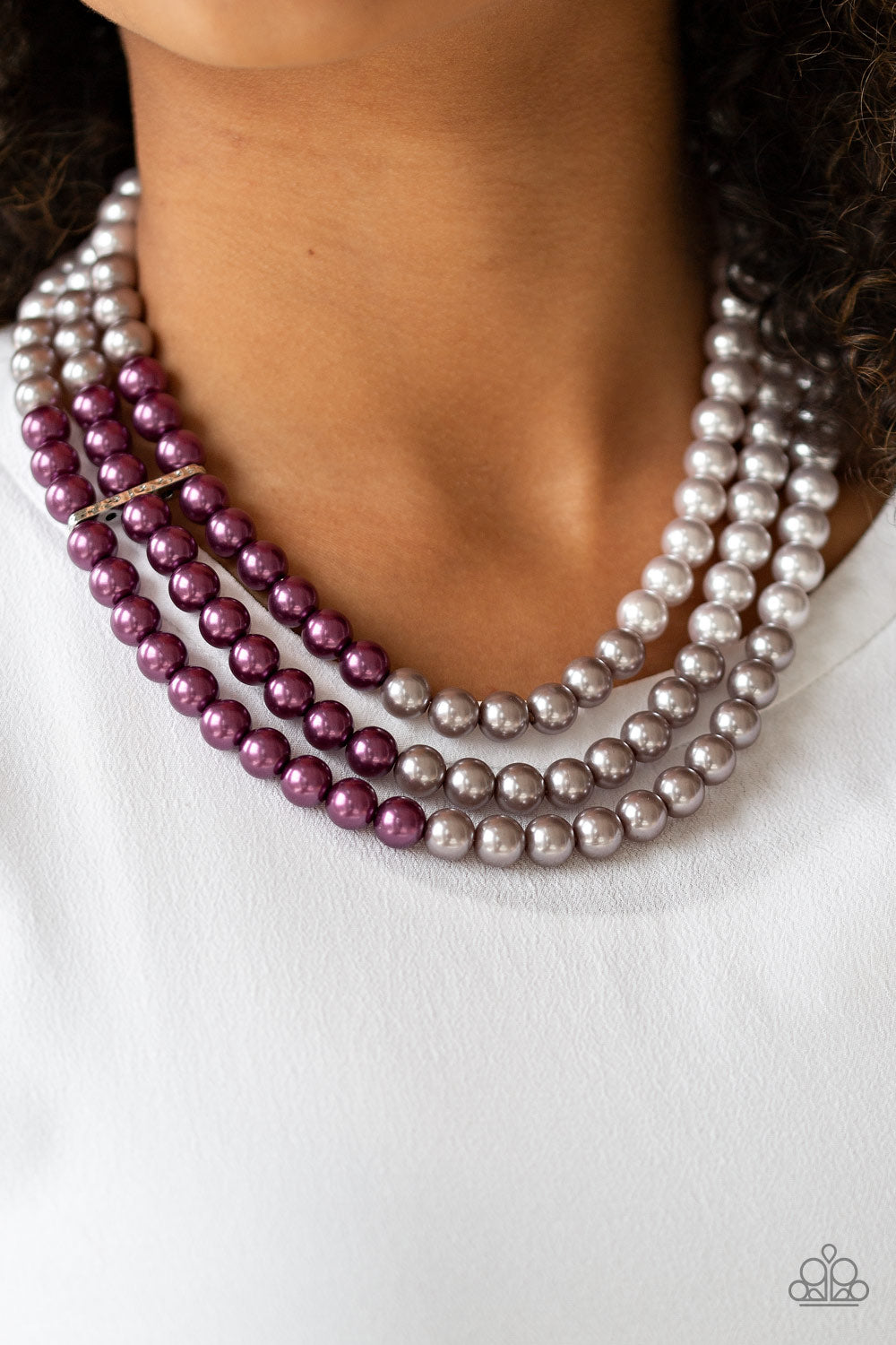 Paparazzi Accessories Times Square Starlet - Purple Necklace & Earrings 