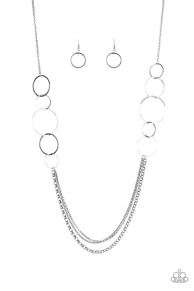 Paparazzi Accessories Ring In The Radiance - Black Necklace & Earrings 