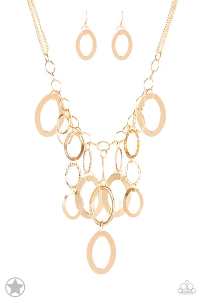 Paparazzi Accessories A Golden Spell Necklace & Earrings 