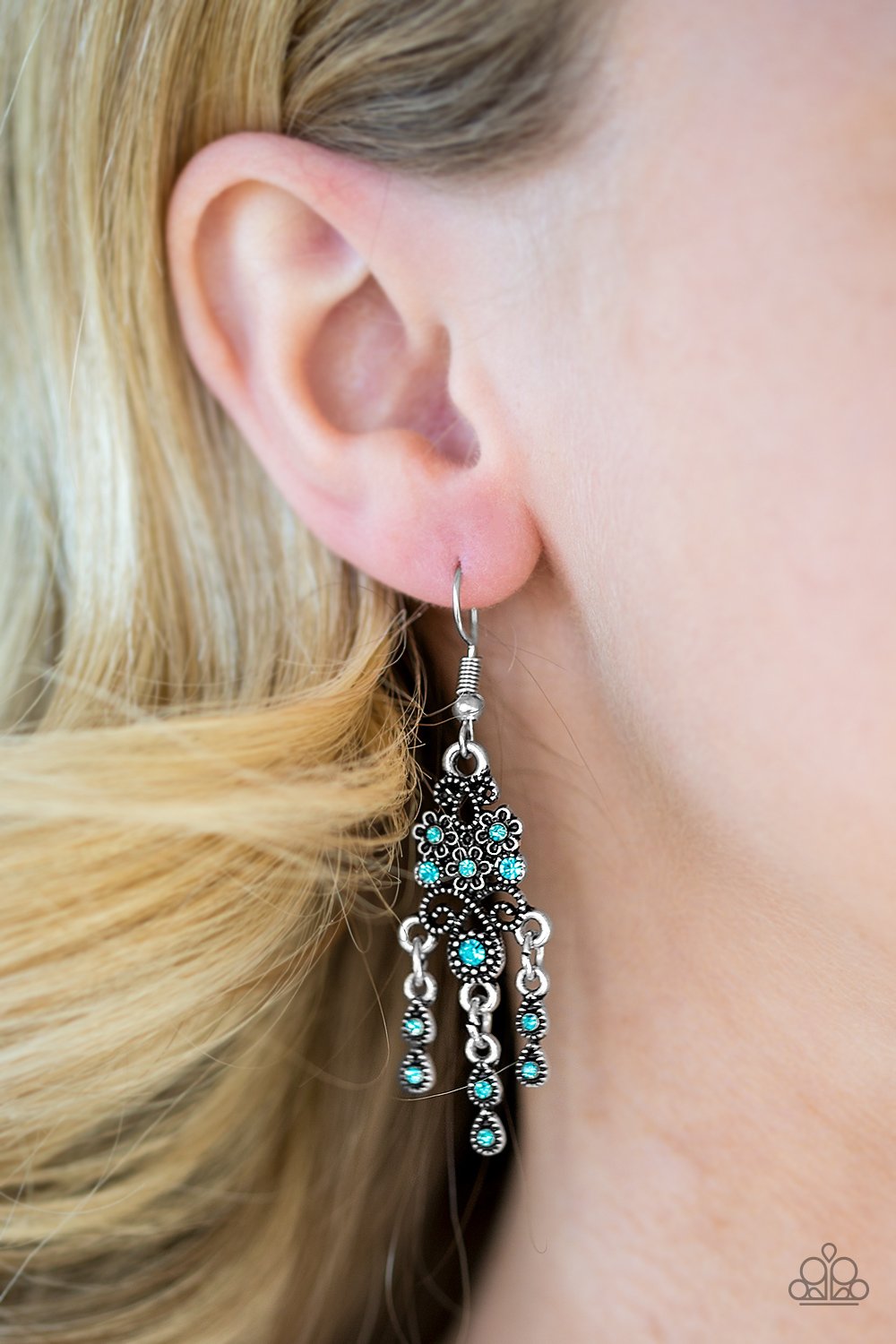 Paparazzi Accessories Spring Bling - blue Earrings 