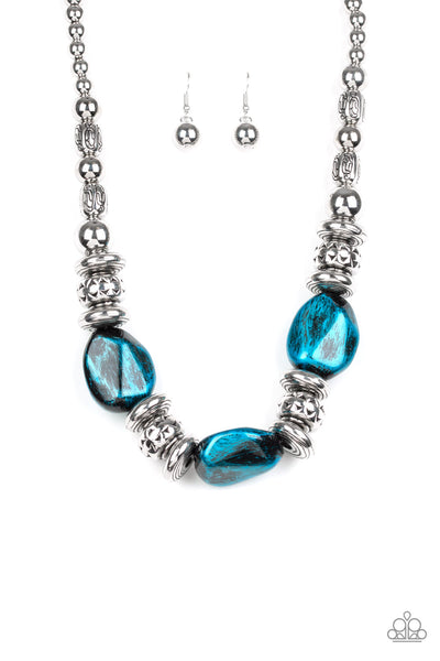 Paparazzi Accessories Colorfully Confident - Blue Necklace & Earrings 