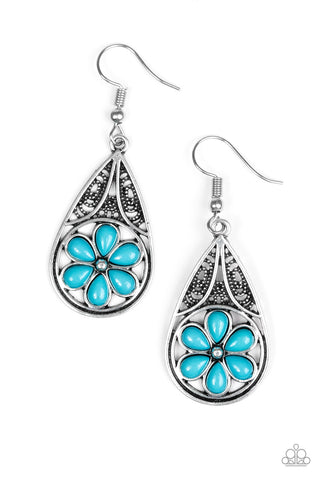 Paparazzi Accessories Countryside Cottage - Blue Earrings 