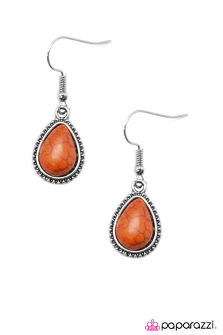 Paparazzi Accessories Whiskey Lullaby - Orange Earrings 