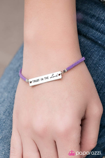 Paparazzi Accessories Have Faith - Purple Bracelet 