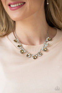 Paparazzi Accessories BLING to Attention - Brown Necklace & Earrings 