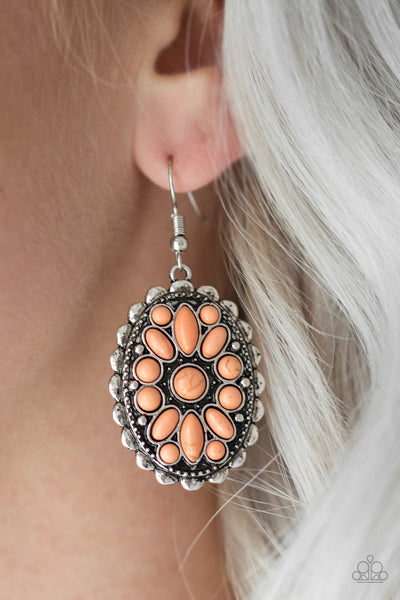 Paparazzi Accessories Prairie Poppy - Orange Earrings
