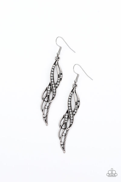 Paparazzi Accessories Let Down Your Wings - White Earrings 