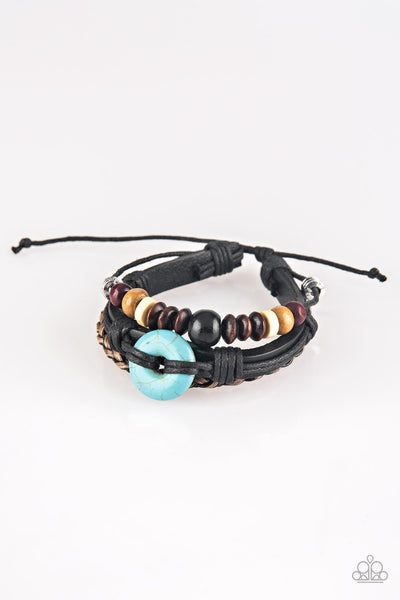 Paparazzi Accessories All Out Adventure - Black Bracelet 