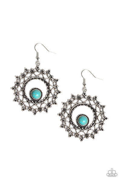 Paparazzi Accessories Wreathed in Whimsicality - Blue Earrings 