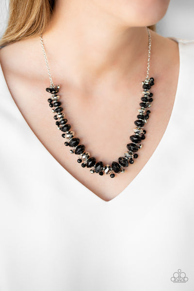 Paparazzi Accessories BRAGs To Riches - Black Necklace & Earrings 