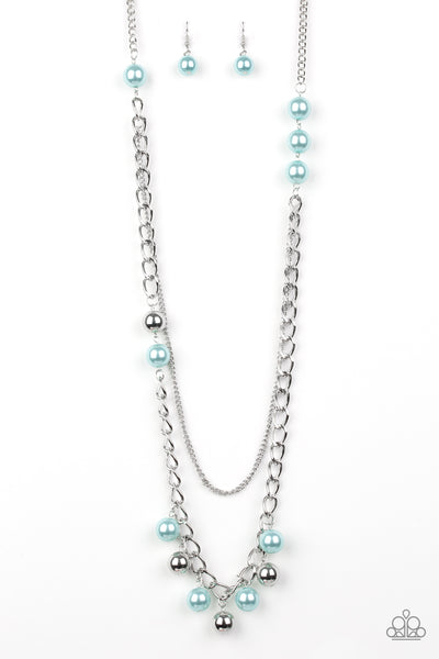 Paparazzi Accessories Modern Musical - Blue Necklace & Earrings 