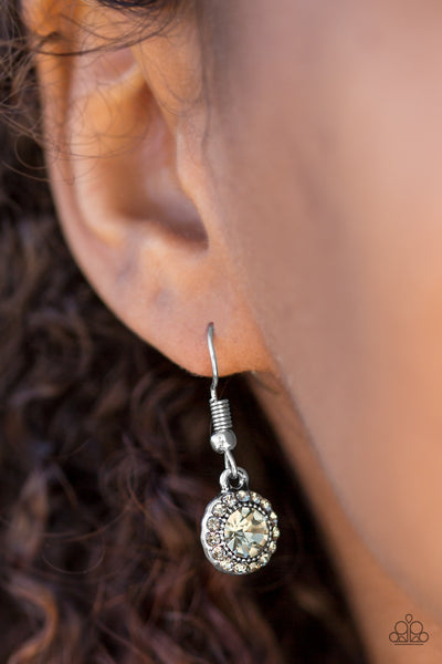 Paparazzi Accessories Born To BEAM Wild - Silver Earrings 