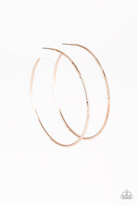 Paparazzi Accessories Sleek Fleek - Rose Gold Earrings 