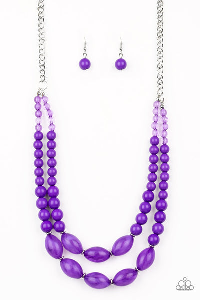 Paparazzi Accessories Sundae Shoppe - Purple Necklace & Earrings 