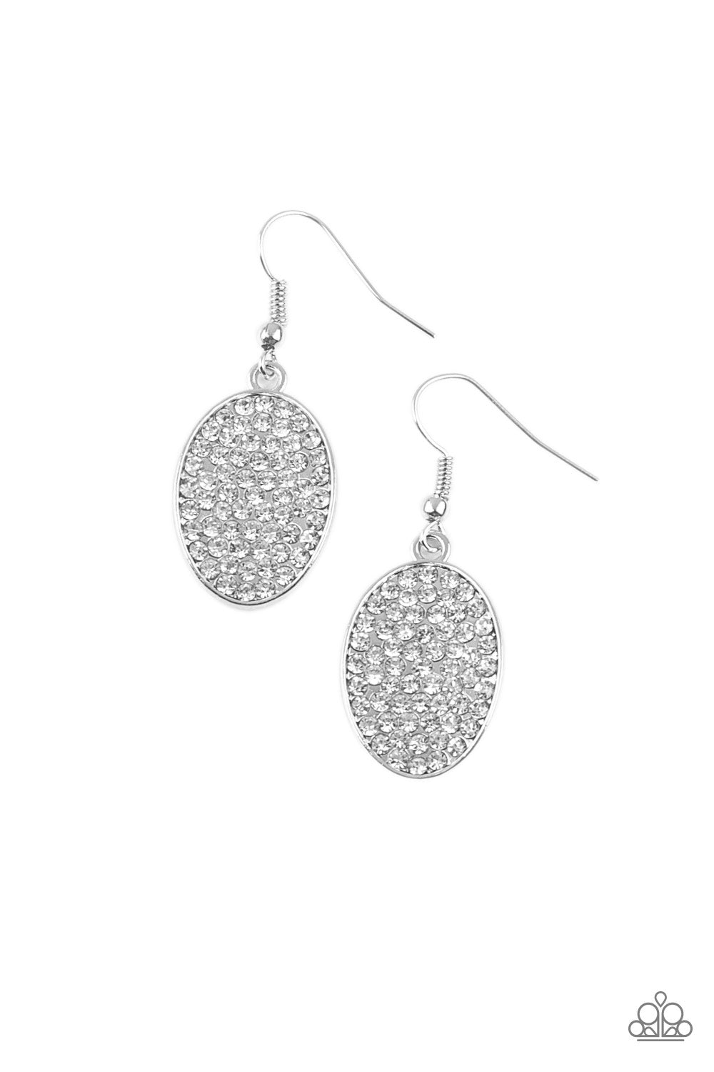Paparazzi Accessories All Dazzle - White Earrings 