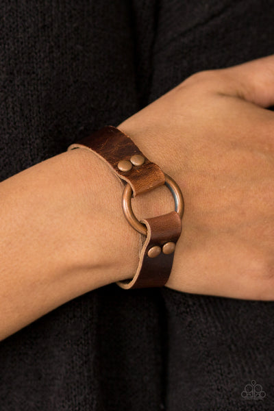 Paparazzi Accessories Urban Outlaw - Copper Bracelet 