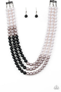 Paparazzi Accessories Times Square Starlet - Black Necklace & Earrings 