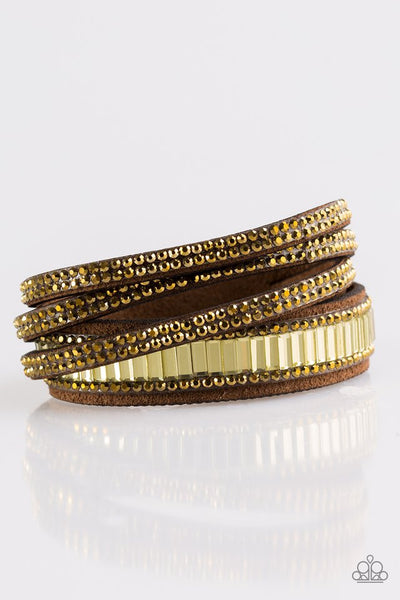 Paparazzi Accessories Just In SHOWTIME - Brass Bracelet 