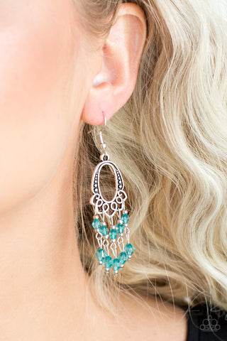 Paparazzi Accessories Not The Only Fish In The Sea - Green Earrings 