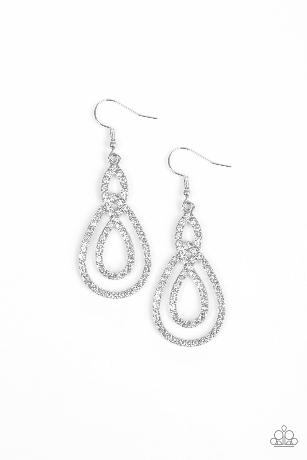 Paparazzi Accessories Sassy Sophistication - White Earrings 