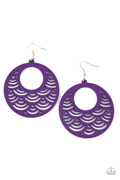Paparazzi Accessories SEA Le Vie! - Purple Earrings 