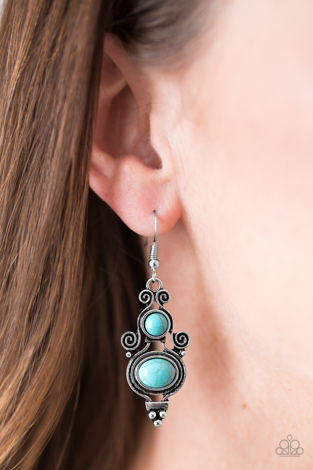 Paparazzi Accessories Hope For The WEST - Blue Earrings 