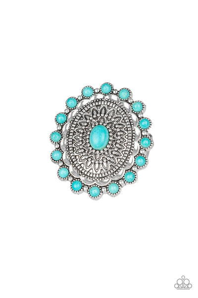 Paparazzi Accessories Mesa Mandala - Blue Ring