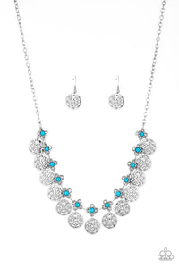 Paparazzi Accessories Mandala Movement - Blue Necklace & Earrings 