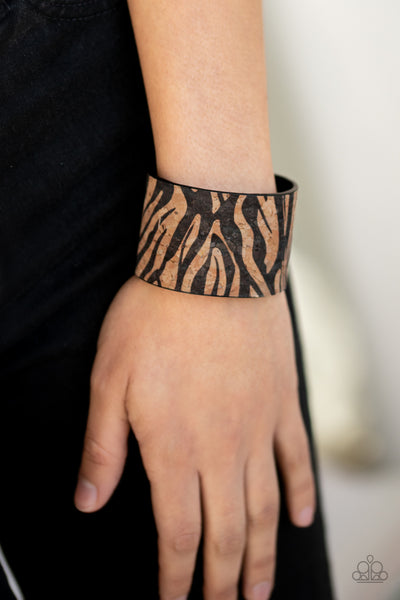 Paparazzi Accessories Zebra Zone - Black Bracelet 