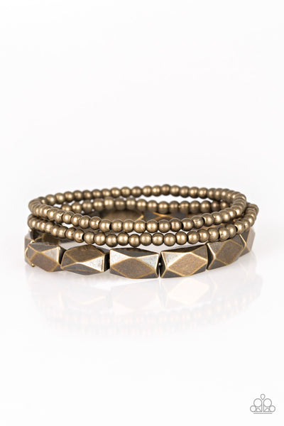 Paparazzi Accessories Metal Movement - Brass Bracelet 