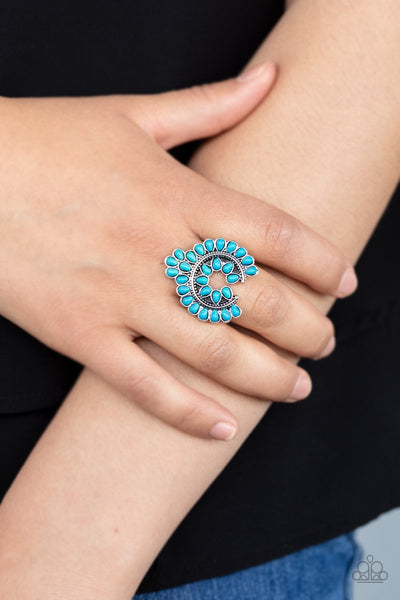 Paparazzi Accessories Trendy Talisman - Blue Ring